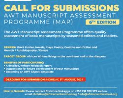 CALL FOR SUBMISSIONS: 6TH EDITION OF THE AWT MANUSCRIPT ASSESSMENT PROGRAMMME
