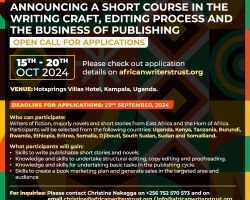 ANNOUNCING A SHORT COURSE IN THE WRITING CRAFT, EDITING PROCESS AND THE BUSINESS OF PUBLISHING