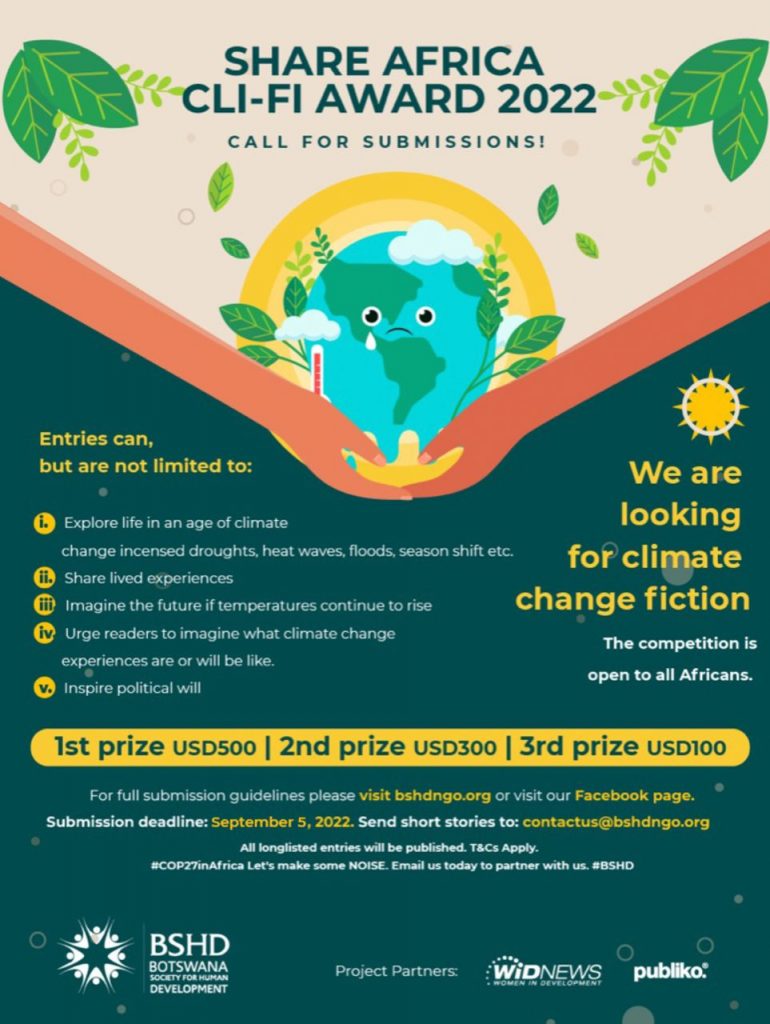 Share Africa CliFi Award Open for Submissions African Writers Trust