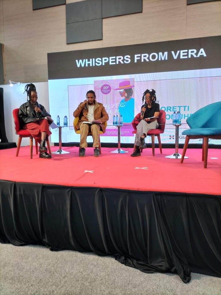 Orature Collective performed an excerpt from Whispers from Vera at the NIBF